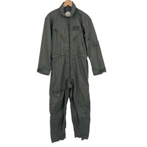 Flight‎ Suit Men’s High Temp Resistant Green Zippers Pockets Tom Cruise 40